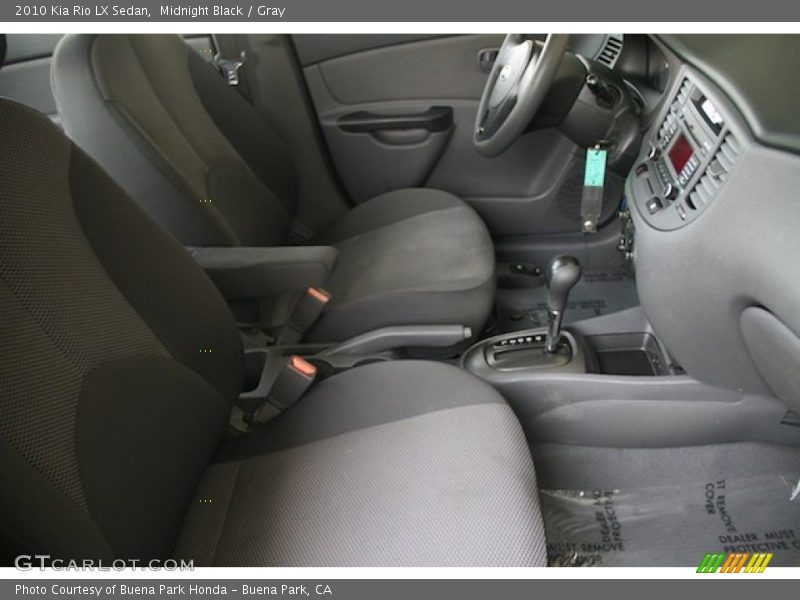 Midnight Black / Gray 2010 Kia Rio LX Sedan