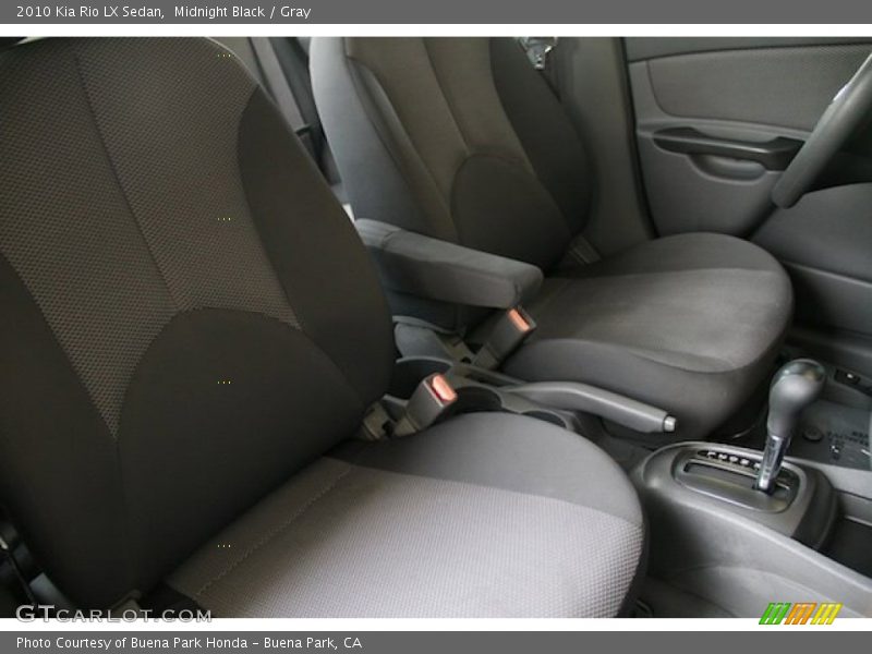 Midnight Black / Gray 2010 Kia Rio LX Sedan