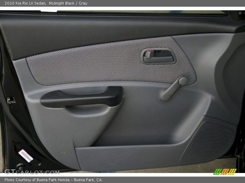 Midnight Black / Gray 2010 Kia Rio LX Sedan