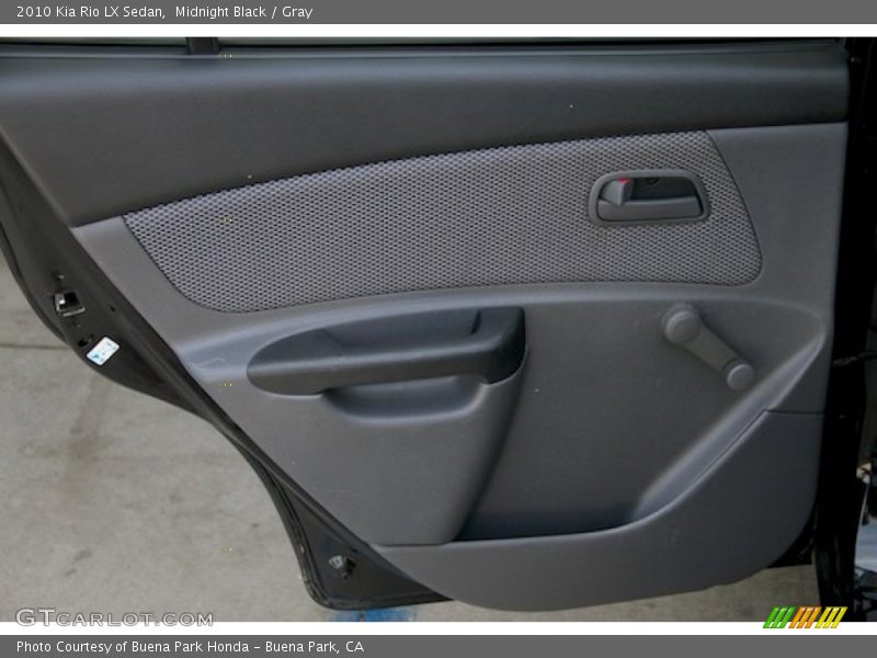 Midnight Black / Gray 2010 Kia Rio LX Sedan