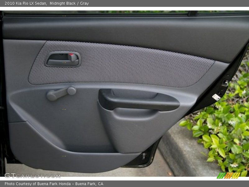 Midnight Black / Gray 2010 Kia Rio LX Sedan