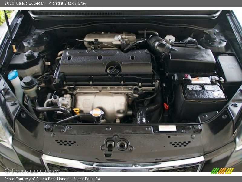 Midnight Black / Gray 2010 Kia Rio LX Sedan