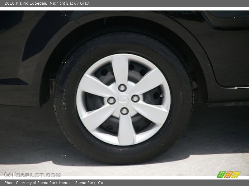 Midnight Black / Gray 2010 Kia Rio LX Sedan