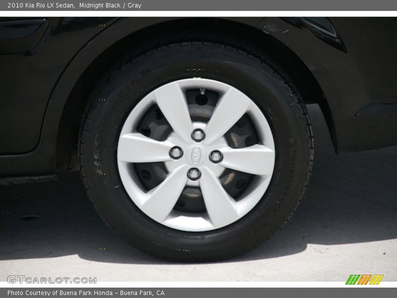 Midnight Black / Gray 2010 Kia Rio LX Sedan