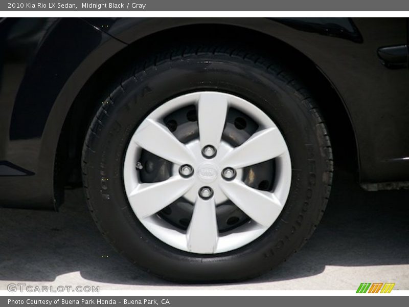 Midnight Black / Gray 2010 Kia Rio LX Sedan