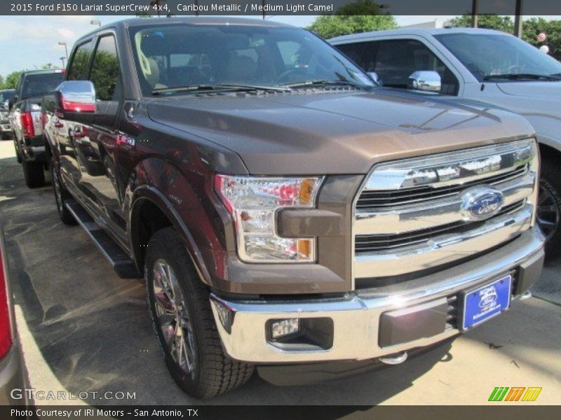 Caribou Metallic / Medium Light Camel 2015 Ford F150 Lariat SuperCrew 4x4