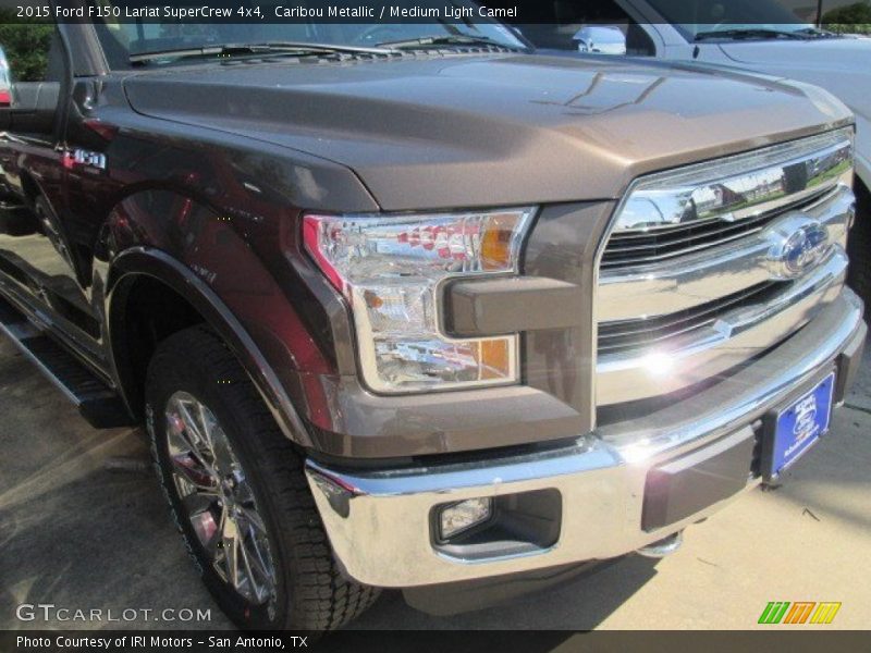 Caribou Metallic / Medium Light Camel 2015 Ford F150 Lariat SuperCrew 4x4