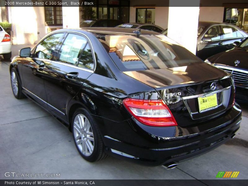 Black / Black 2008 Mercedes-Benz C 300 Sport