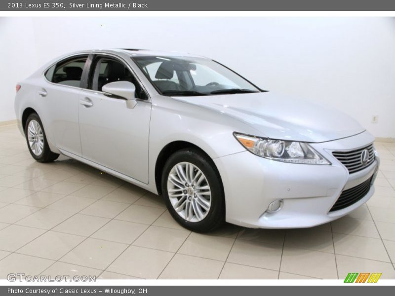 Silver Lining Metallic / Black 2013 Lexus ES 350