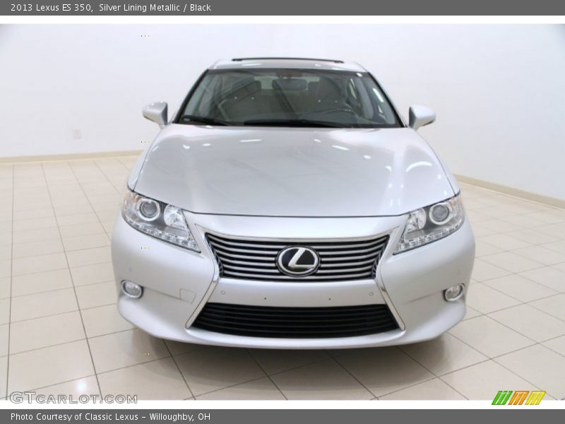 Silver Lining Metallic / Black 2013 Lexus ES 350
