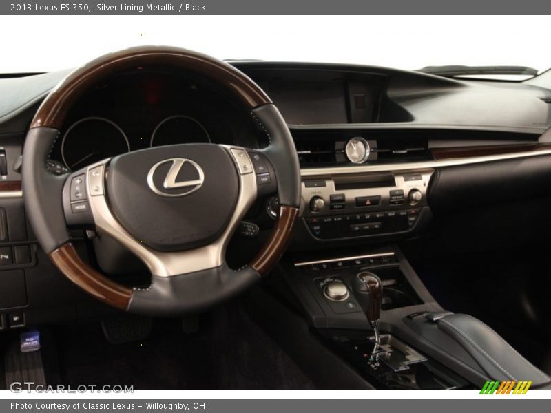 Silver Lining Metallic / Black 2013 Lexus ES 350