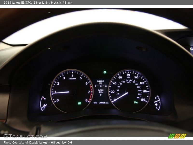 Silver Lining Metallic / Black 2013 Lexus ES 350