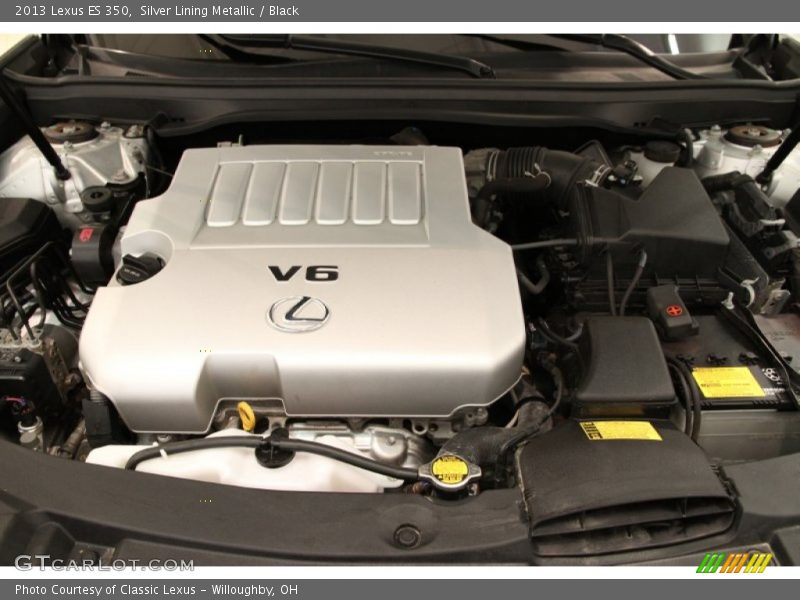 Silver Lining Metallic / Black 2013 Lexus ES 350