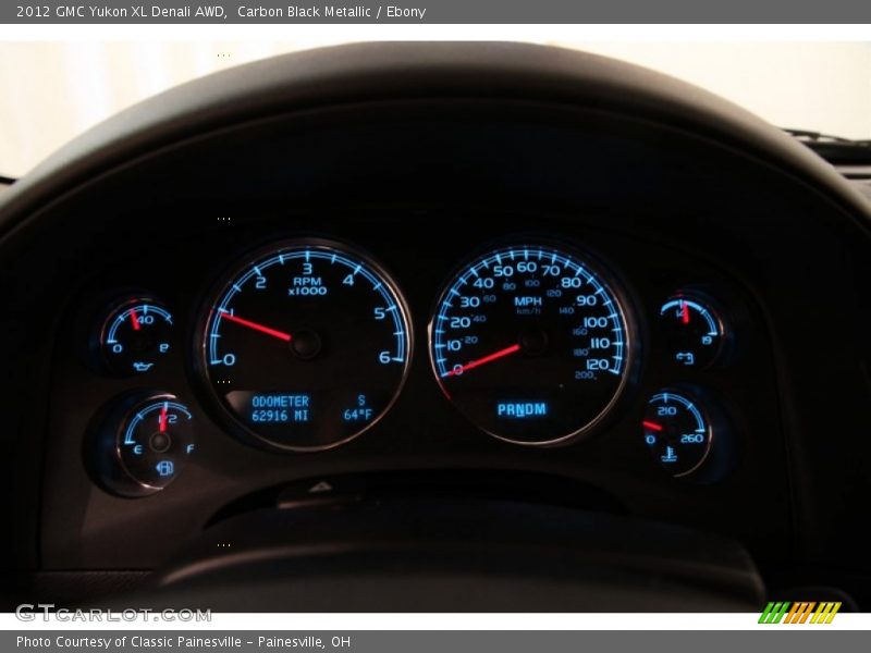 Carbon Black Metallic / Ebony 2012 GMC Yukon XL Denali AWD