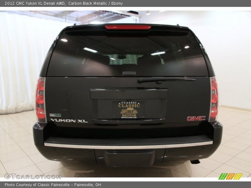 Carbon Black Metallic / Ebony 2012 GMC Yukon XL Denali AWD