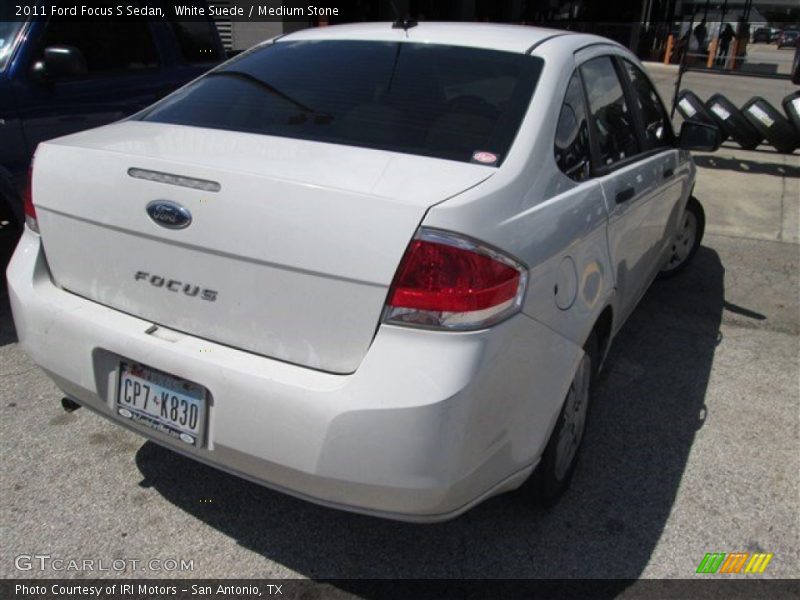 White Suede / Medium Stone 2011 Ford Focus S Sedan