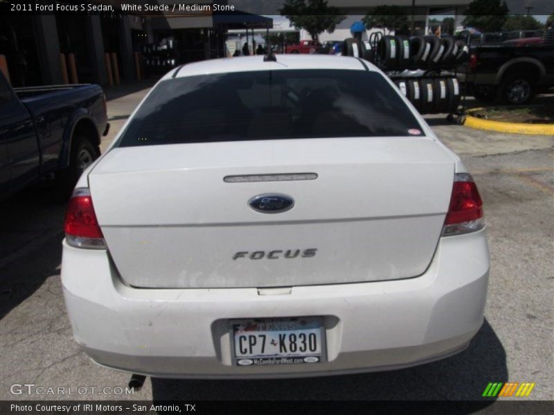 White Suede / Medium Stone 2011 Ford Focus S Sedan