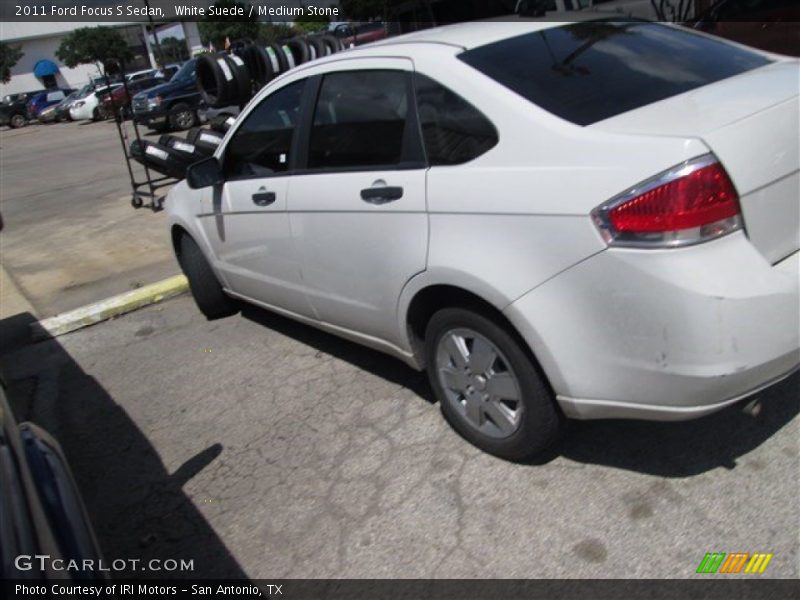White Suede / Medium Stone 2011 Ford Focus S Sedan