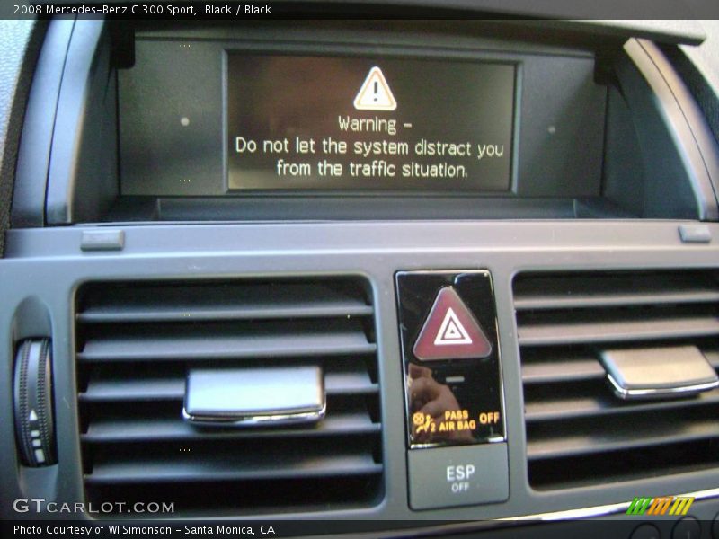 Black / Black 2008 Mercedes-Benz C 300 Sport