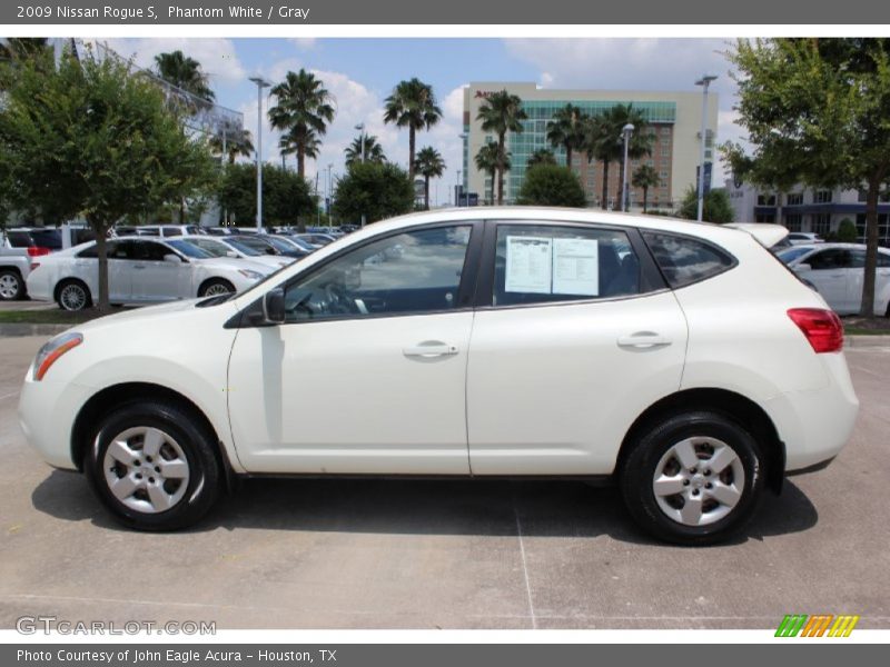 Phantom White / Gray 2009 Nissan Rogue S
