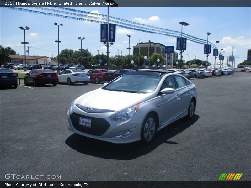 Starlight Silver / Gray 2015 Hyundai Sonata Hybrid Limited