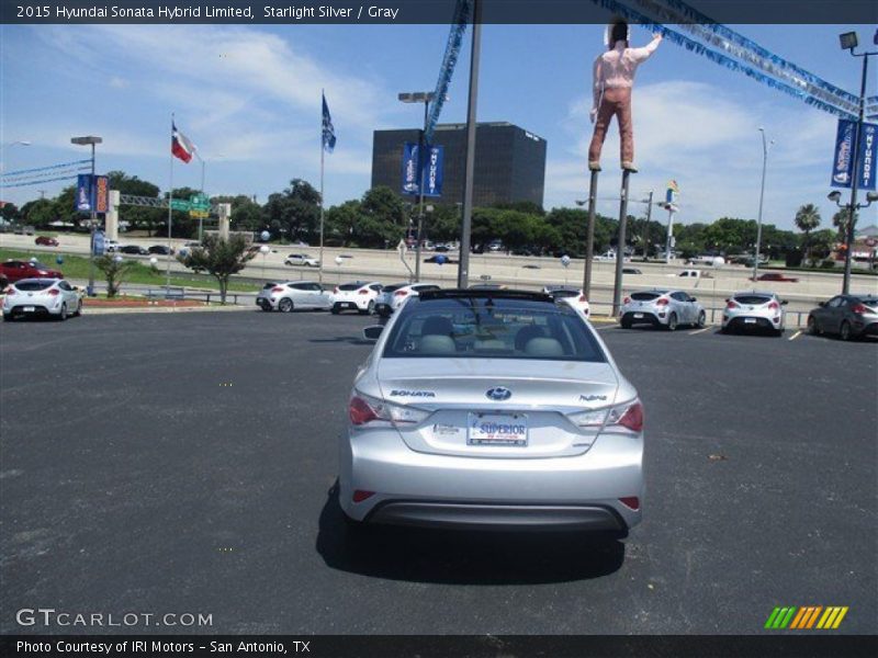 Starlight Silver / Gray 2015 Hyundai Sonata Hybrid Limited