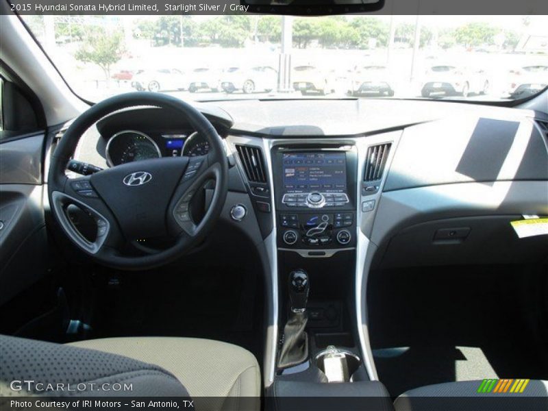 Starlight Silver / Gray 2015 Hyundai Sonata Hybrid Limited