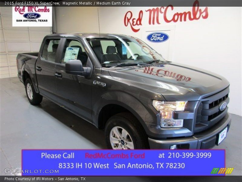Magnetic Metallic / Medium Earth Gray 2015 Ford F150 XL SuperCrew
