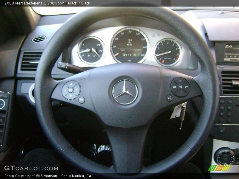 Black / Black 2008 Mercedes-Benz C 300 Sport