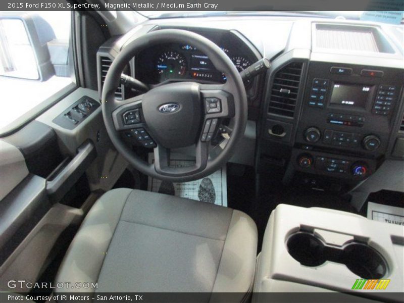 Magnetic Metallic / Medium Earth Gray 2015 Ford F150 XL SuperCrew