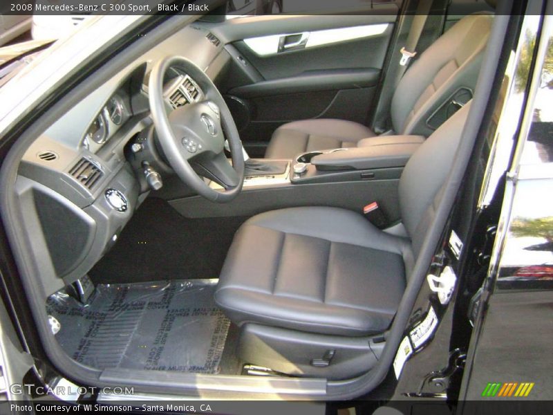 Black / Black 2008 Mercedes-Benz C 300 Sport