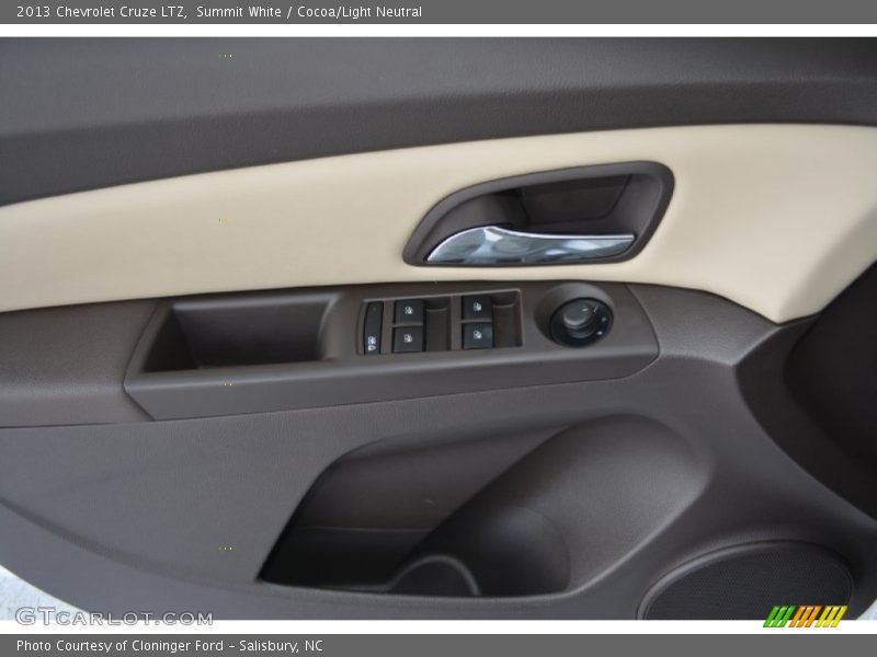 Summit White / Cocoa/Light Neutral 2013 Chevrolet Cruze LTZ