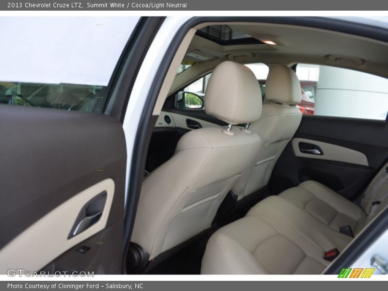 Summit White / Cocoa/Light Neutral 2013 Chevrolet Cruze LTZ