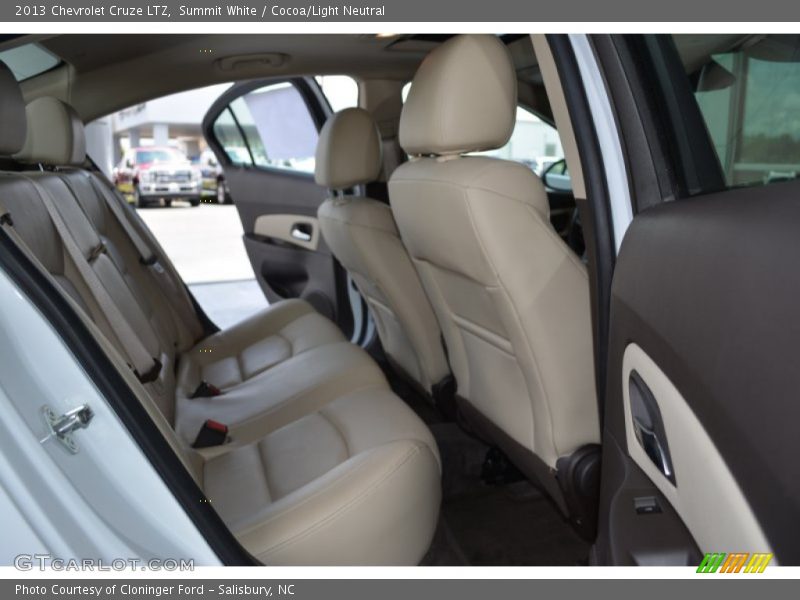 Summit White / Cocoa/Light Neutral 2013 Chevrolet Cruze LTZ