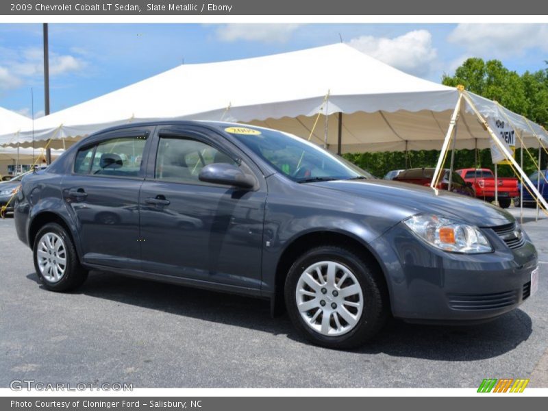Slate Metallic / Ebony 2009 Chevrolet Cobalt LT Sedan