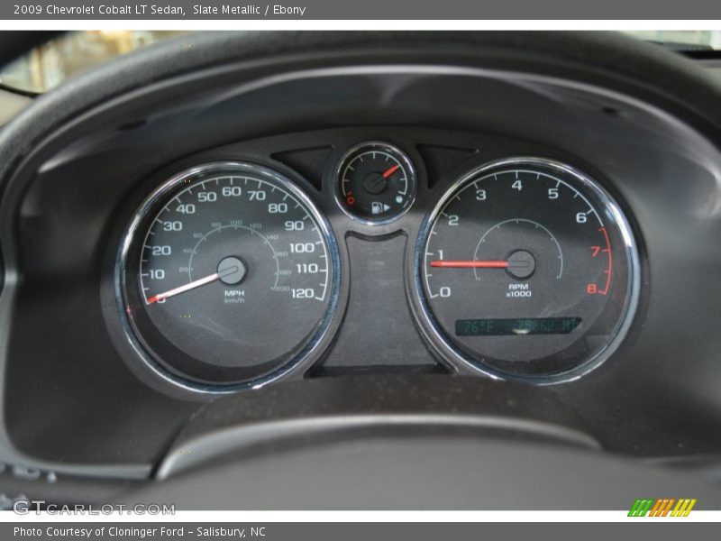 Slate Metallic / Ebony 2009 Chevrolet Cobalt LT Sedan