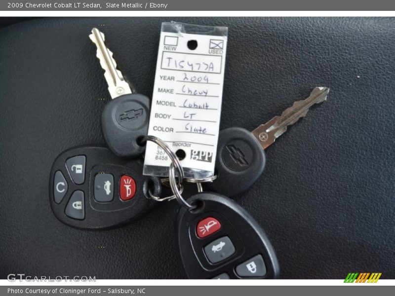 Slate Metallic / Ebony 2009 Chevrolet Cobalt LT Sedan