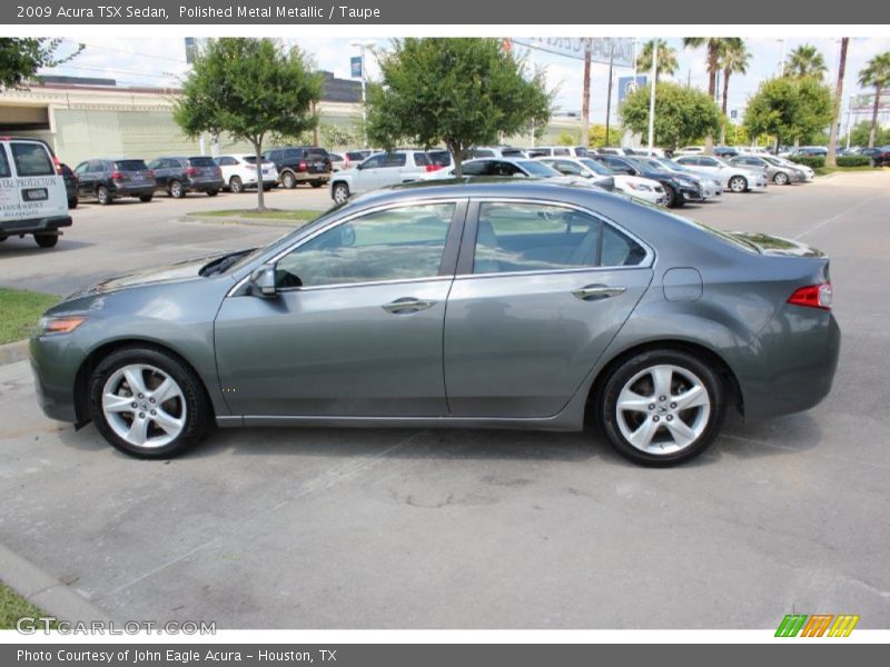 Polished Metal Metallic / Taupe 2009 Acura TSX Sedan
