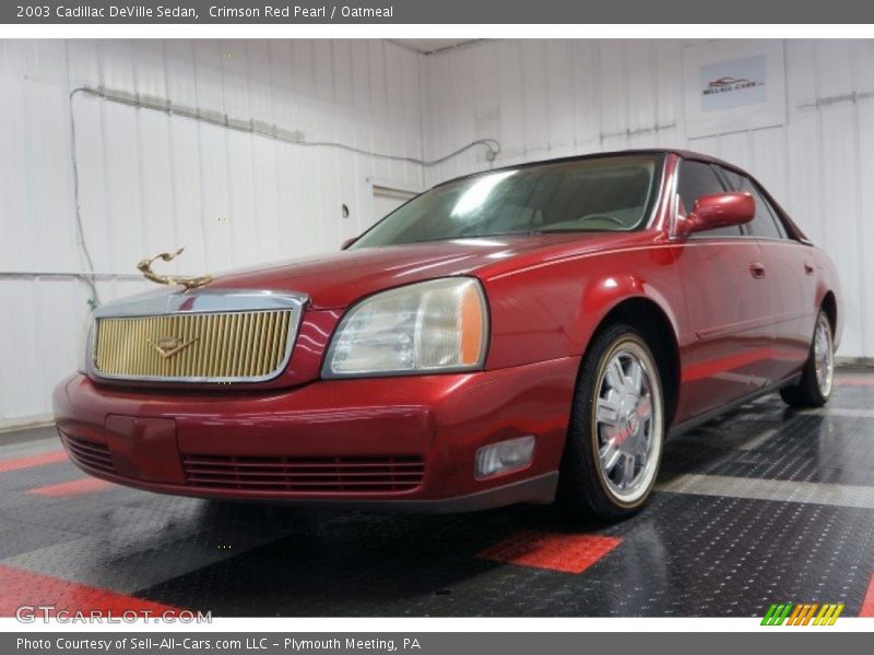 Crimson Red Pearl / Oatmeal 2003 Cadillac DeVille Sedan