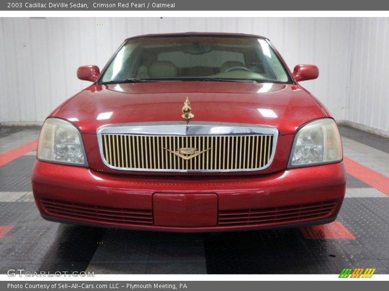 Crimson Red Pearl / Oatmeal 2003 Cadillac DeVille Sedan