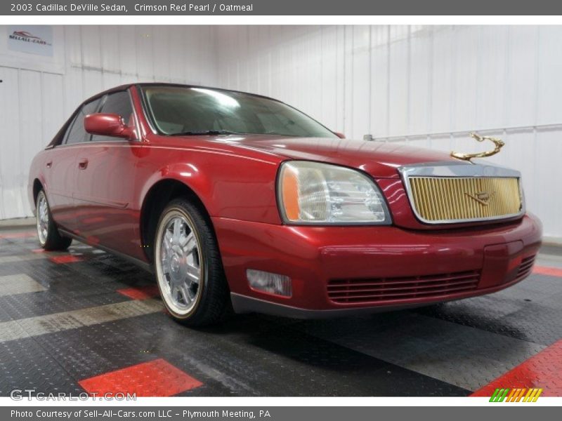 Crimson Red Pearl / Oatmeal 2003 Cadillac DeVille Sedan