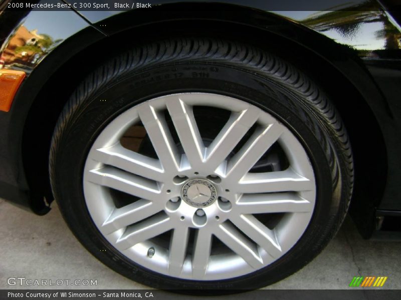 Black / Black 2008 Mercedes-Benz C 300 Sport
