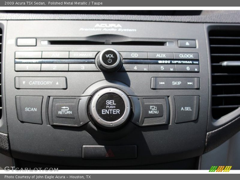 Polished Metal Metallic / Taupe 2009 Acura TSX Sedan