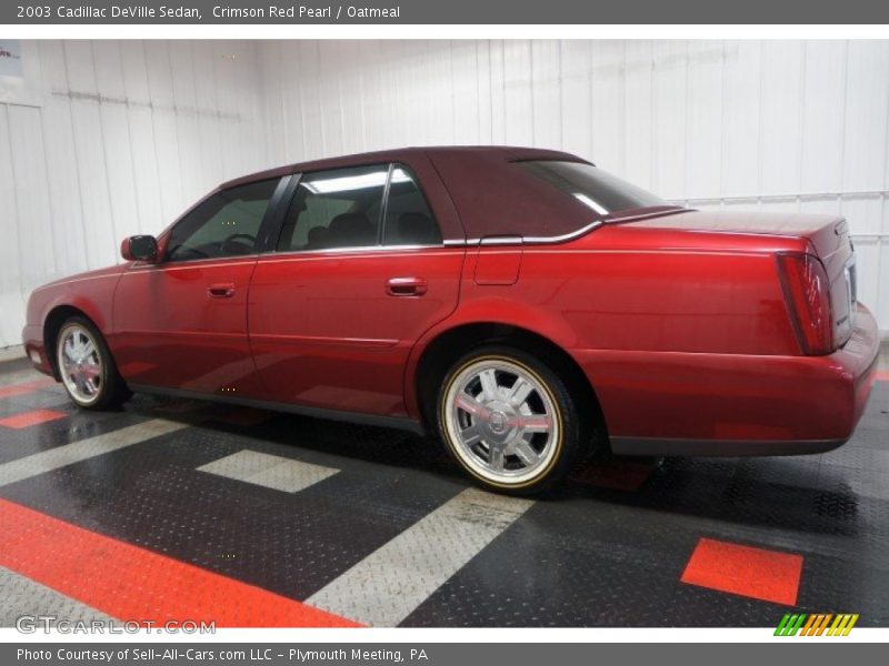 Crimson Red Pearl / Oatmeal 2003 Cadillac DeVille Sedan
