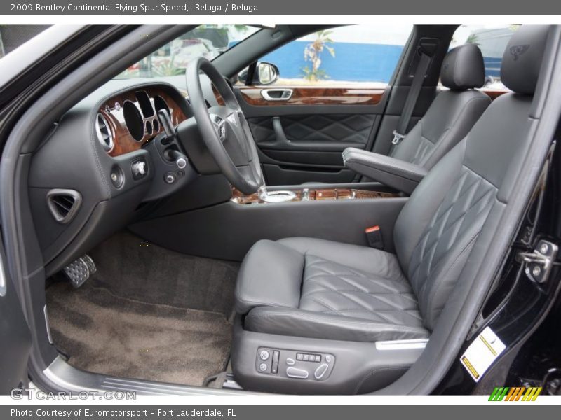 Front Seat of 2009 Continental Flying Spur Speed
