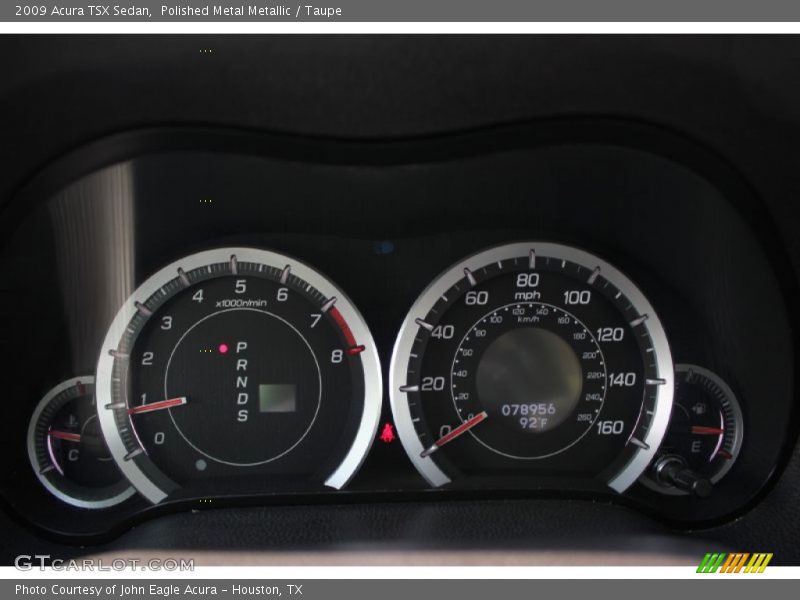 Polished Metal Metallic / Taupe 2009 Acura TSX Sedan