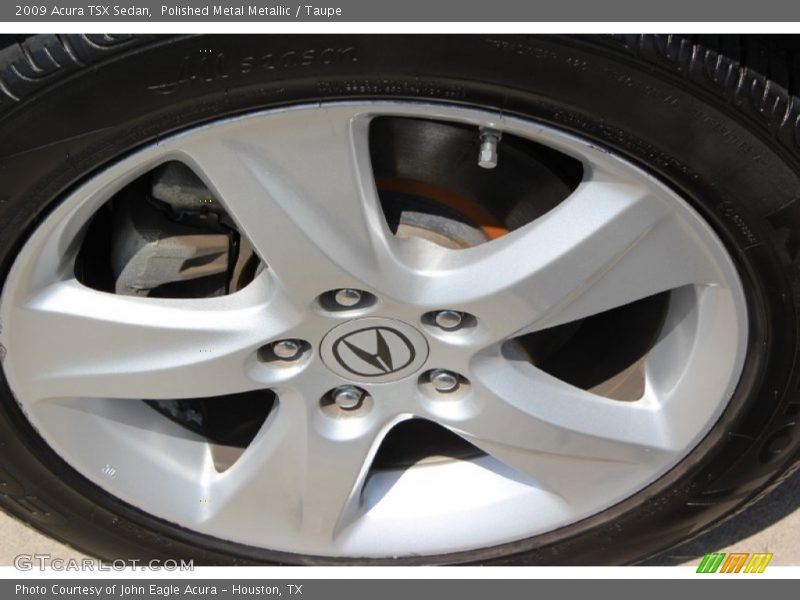 Polished Metal Metallic / Taupe 2009 Acura TSX Sedan