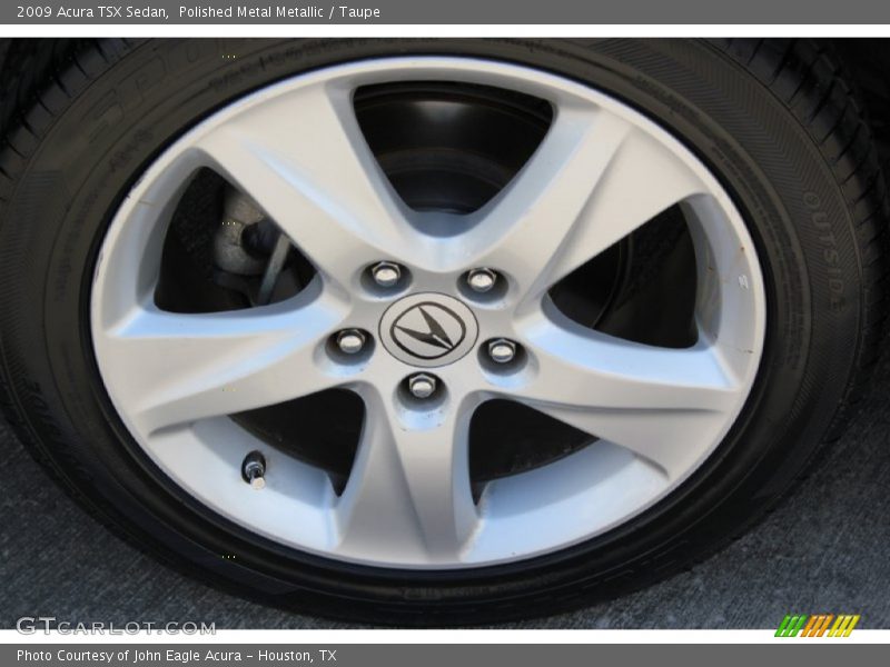 Polished Metal Metallic / Taupe 2009 Acura TSX Sedan