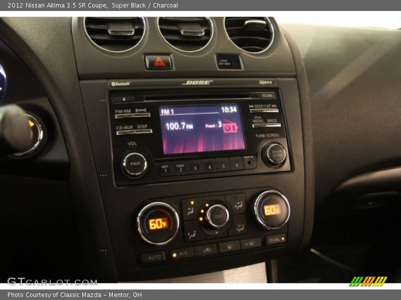 Super Black / Charcoal 2012 Nissan Altima 3.5 SR Coupe