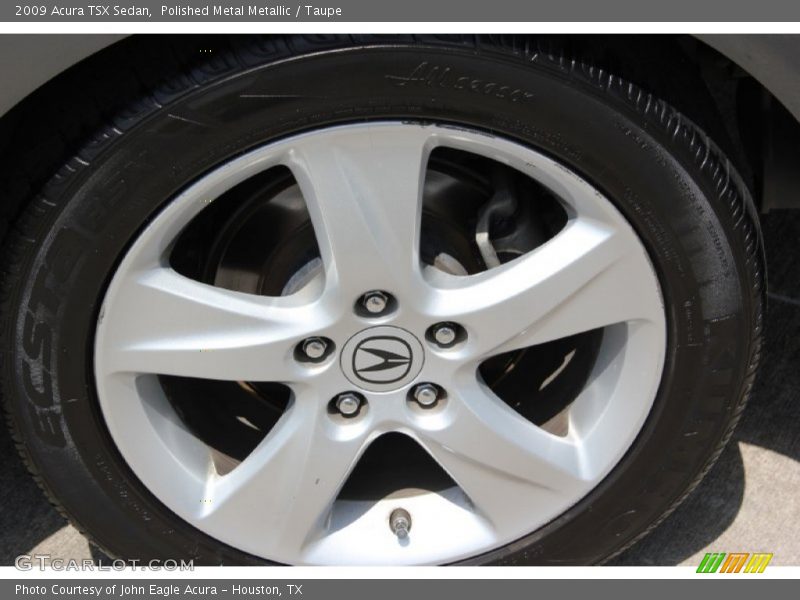 Polished Metal Metallic / Taupe 2009 Acura TSX Sedan